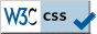 Valid CSS! (Die Darstellungsart der Seite entspricht den Anforderungen des World Wide Web Consortium)